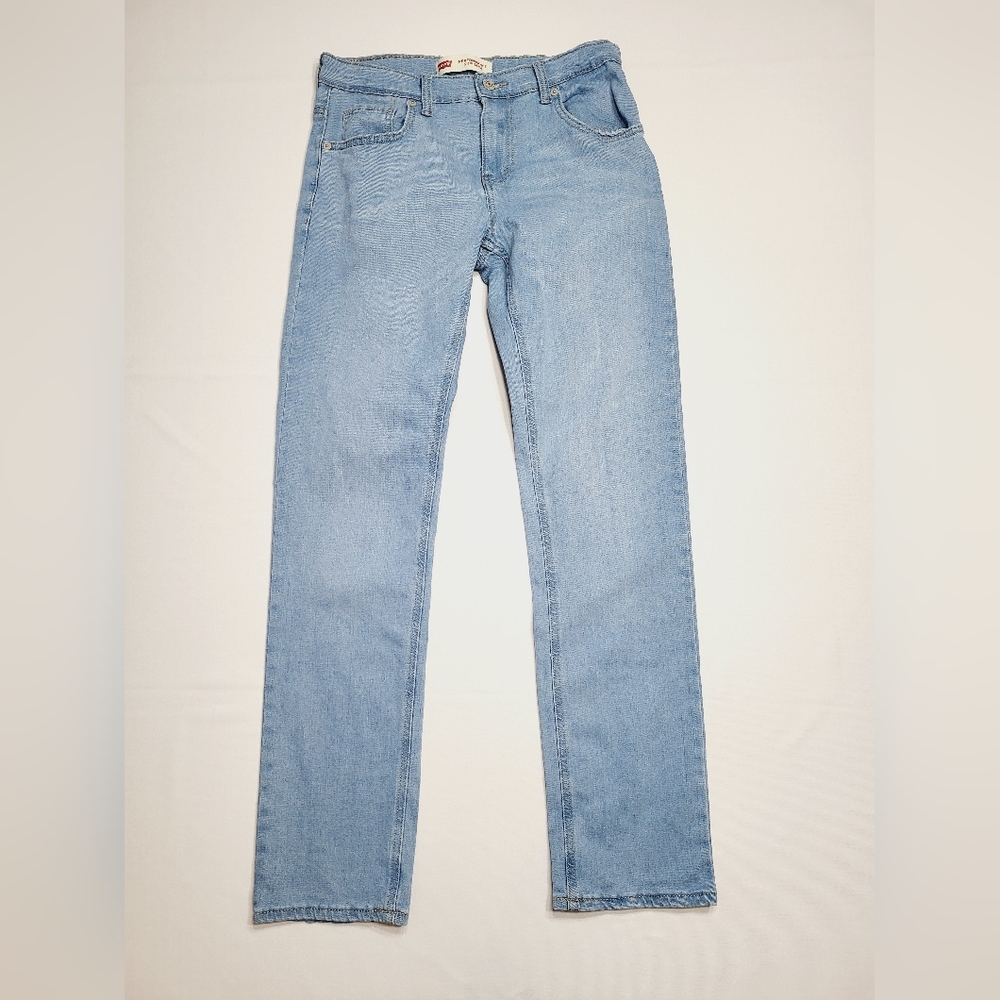 Levi's Boys Performance 511 Slim Light Wash Blue Stretch Denim Jeans 18Reg 29x31